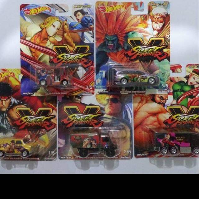 hot wheels street fighter set