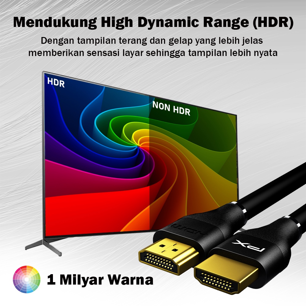 Kabel HDMI 2.1 8K UHD HDR eARC High Speed Quality 5M PX HDMI-5X