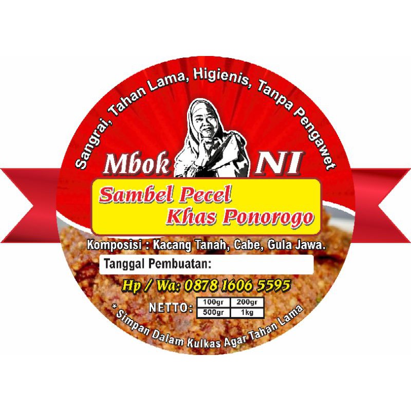 

sambel pecel MBOK NI