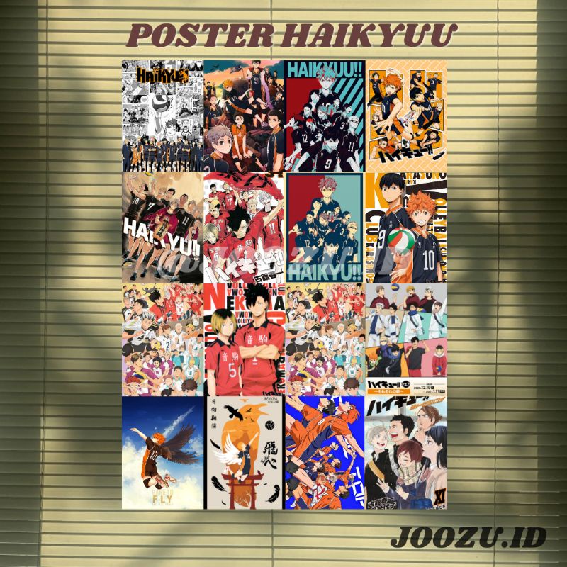 [ISI 16 PCS] Poster Haikyuu Walpaper Dinding Kamar Tidur Wallpeper Dinding Aesthetic