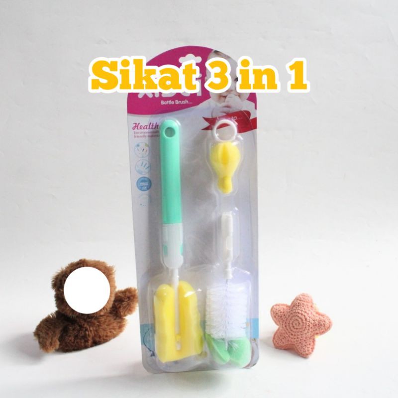 Sikat botol dan sikat nipple dot 2 in 1 dan 3 in 1