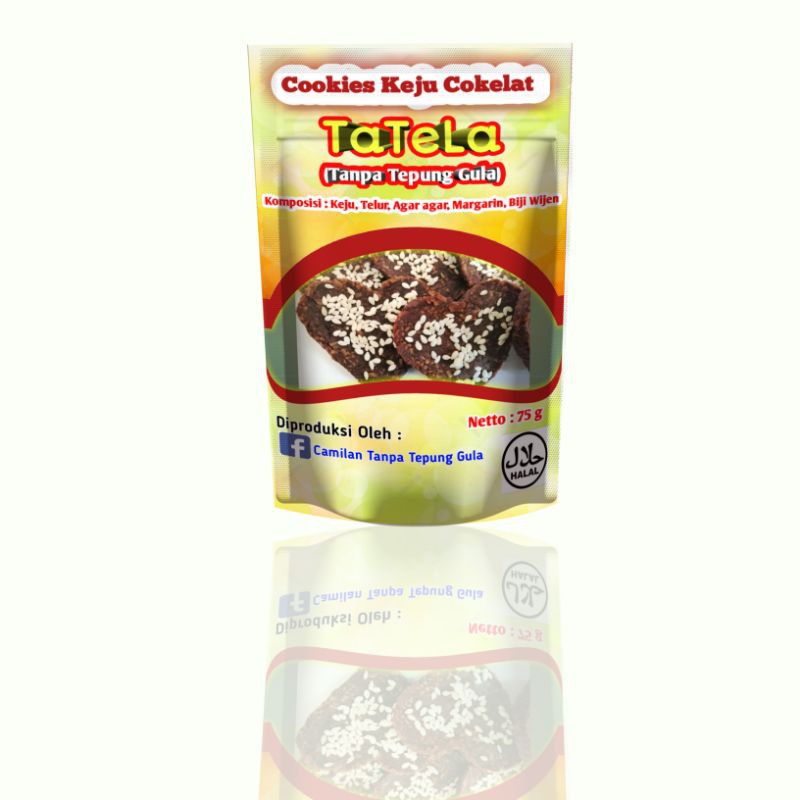 

Cookies Keju Cokelat DEBM Diet Keto Tanpa Tepung dan Gula Netto 85 gram