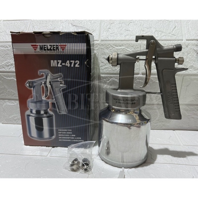 SPRAY GUN MZ-472 / ALAT SEMPROT CAT 1.3mm 600cc HVLP MELZER