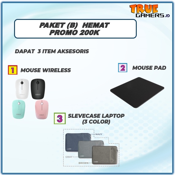 PROMO PAKET AKSESORIS LAPTOP ORIGINAL (PROMO TERBATAS)