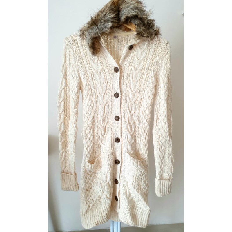 LONG CARDI RAJUT KEPANG