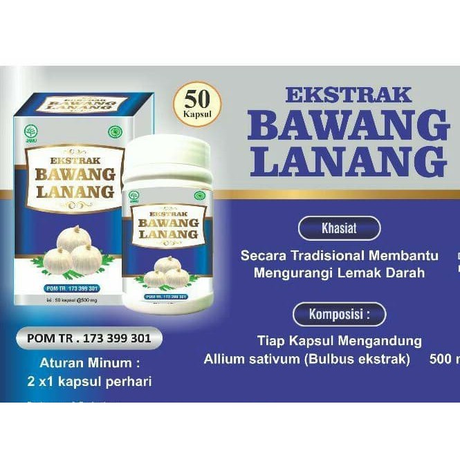 

Kapsul Ekstrak Bawang Lanang / Mengurangi Lemak Darah