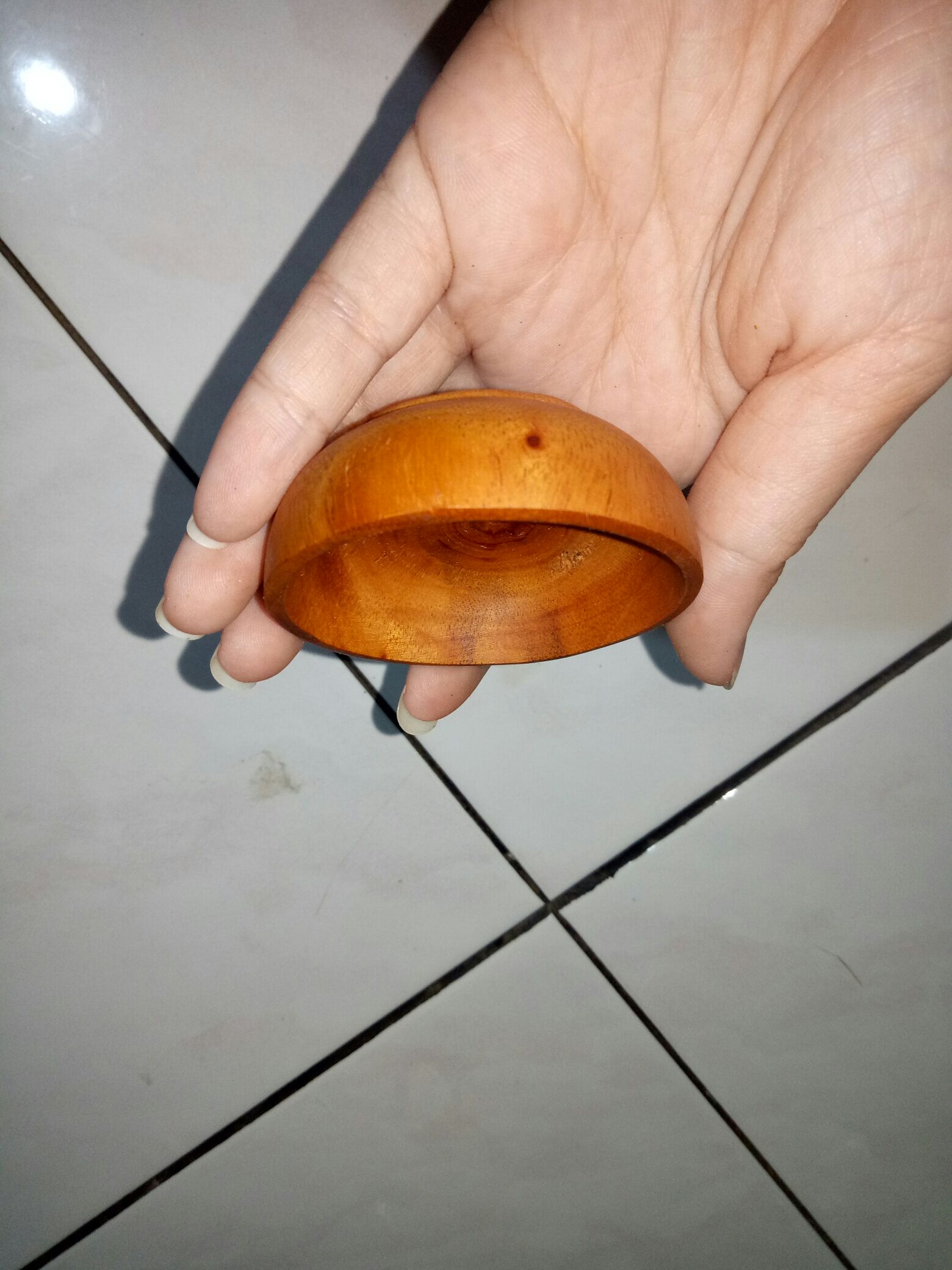 Paket 20 Pcs Mangkok Sambel Kayu Mahoni 6 Cm