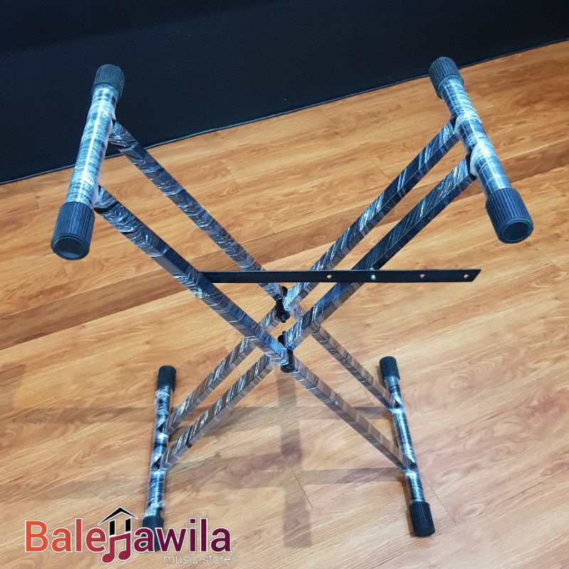 Stand Double Keyboard Stand keyboard Double kaki Kokoh kaki Piano