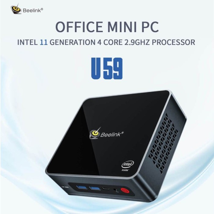 Mini PC Beelink U59 8/256GB SSD Intel N5095 Jasper Lake Windows 10 Pro murah