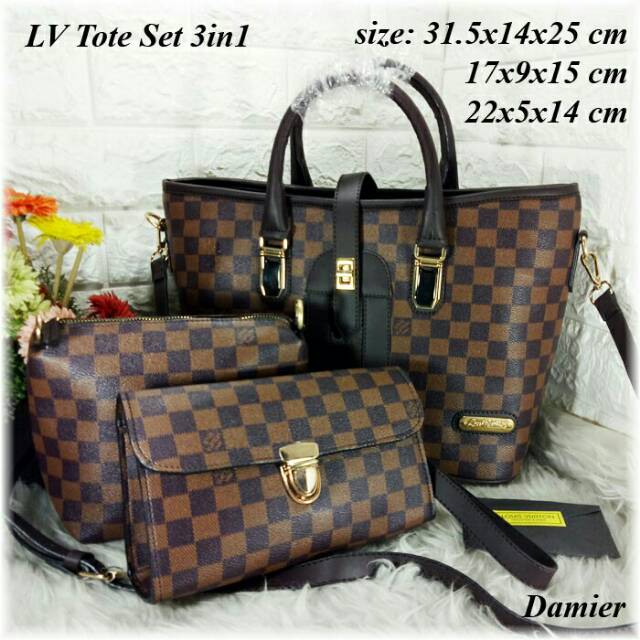 Jual LV set 3in1 | Shopee Indonesia