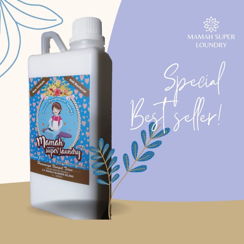 MAMAH SUPER LAUNDRY PREMIUM PARFUM TANPA ALKOHOL PELICIN DAN PENGHARUM SETRIKA