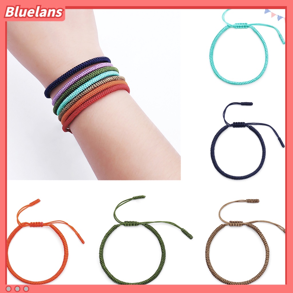 Gelang Tali Kepang Handmade Warna Polos Untuk Unisex