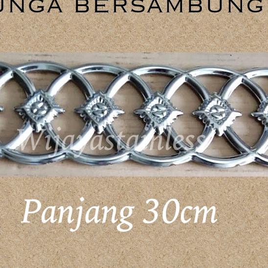 ➢ BUNGA BERSAMBUNG STAINLESS STEEL ORNAMEN AKSESORIS PAGAR STENLIS ✼