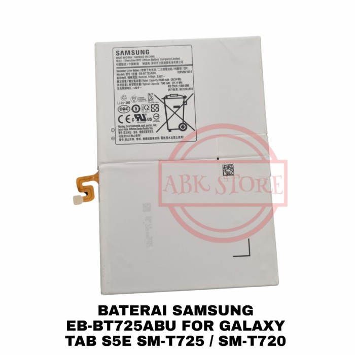 BATERAI BATTERY SAMSUNG GALAXY TAB S5E SM-T725 / SM-T720 EB-BT725ABU