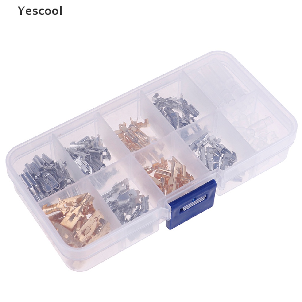 Yes 150pcs Skun Spade Male Female Untuk Sambungan Kabel Wiring Mobil