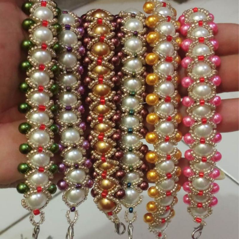 Konektor Masker Hijab Mutiara Tali Pengait Masker Cantik