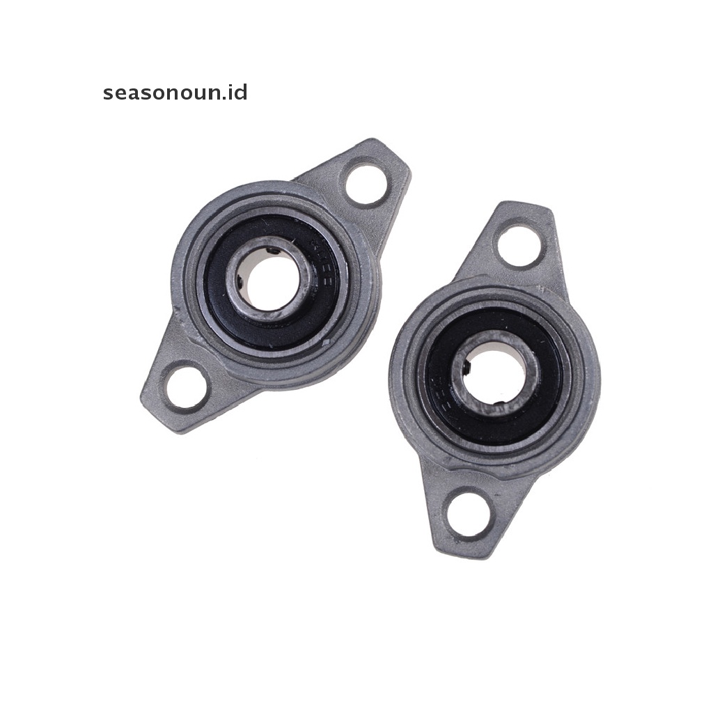 2 Pcs Bantalan Blok Bearing Flange Rhombic KFL000 Diameter 10mm