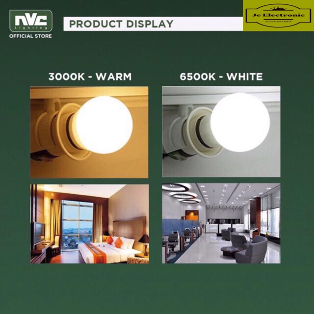 Nvc Lighting / Lampu Rumah / Bohlam Rumah / Lampu Garansi / Bohlam Murah / Lampu Murah / Nvc 12 watt