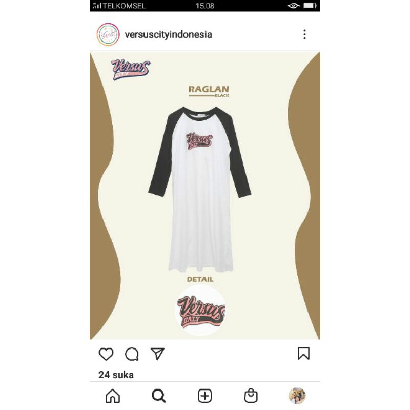 Tunik Raglan Versus City