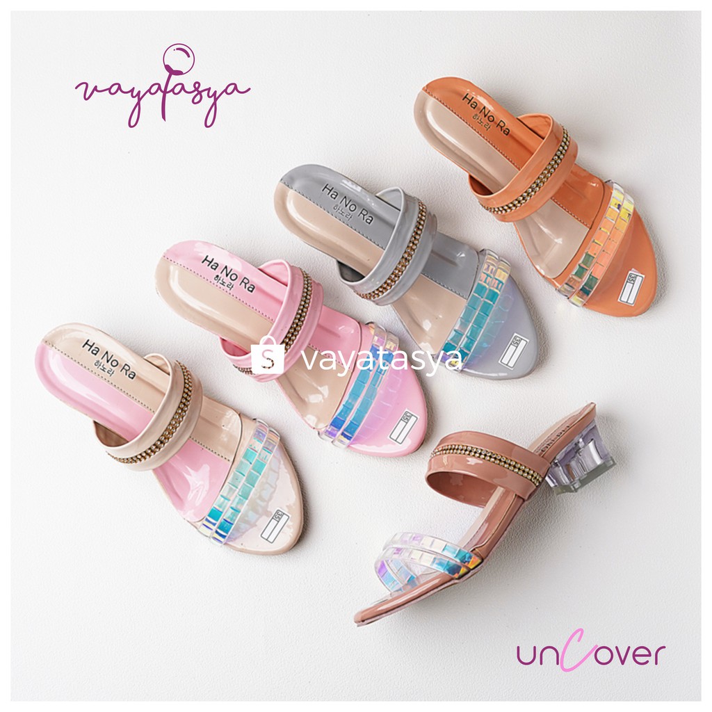 Vayatasya Ha No Ra | Uncover Slip On Anak Perempuan | Sandal Sepatu High heel