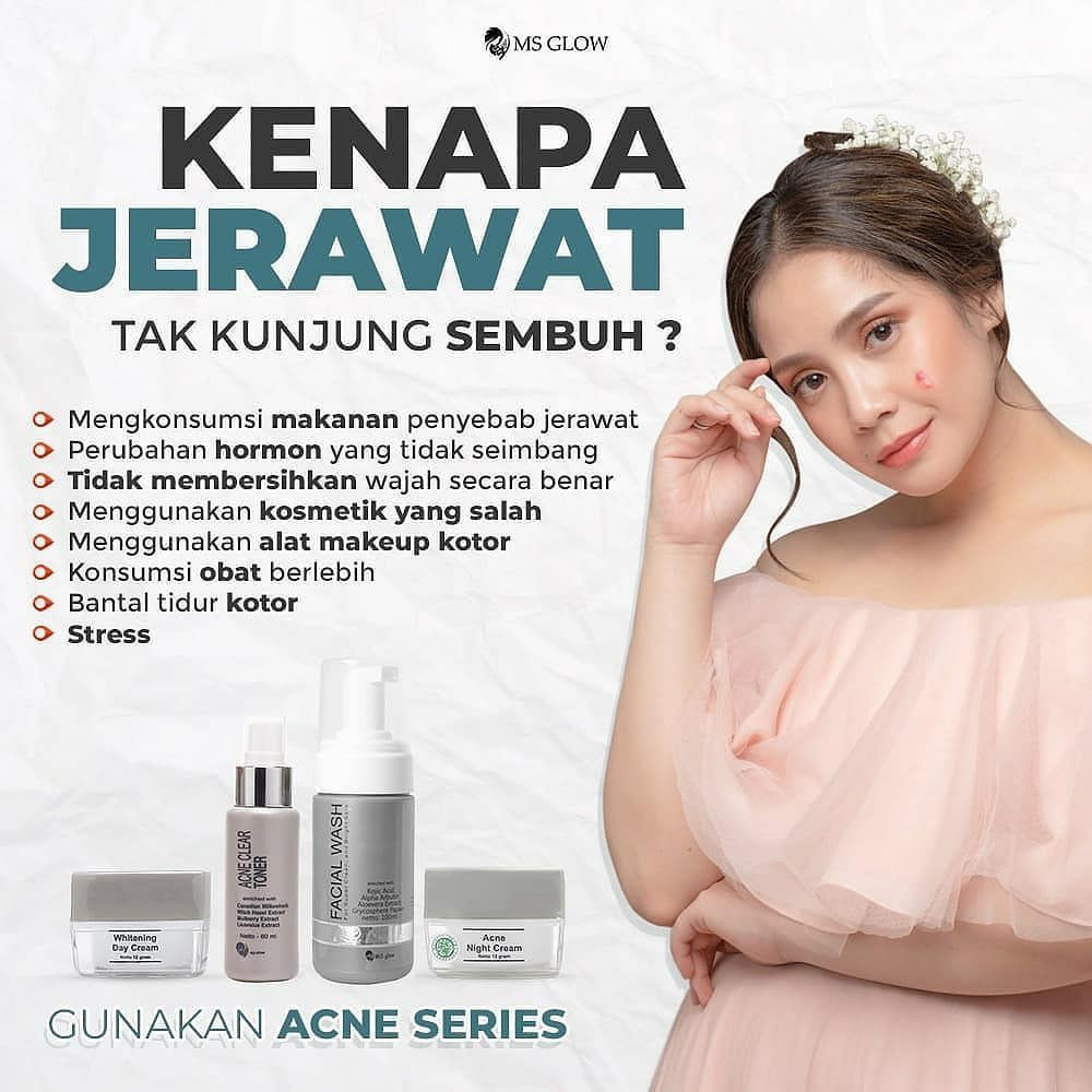 PAKET WAJAH MS GLOW / LUMIOUS WHITENING / ULTIMATE WHITENING / WHITENING SERIES / ACNE SERIES