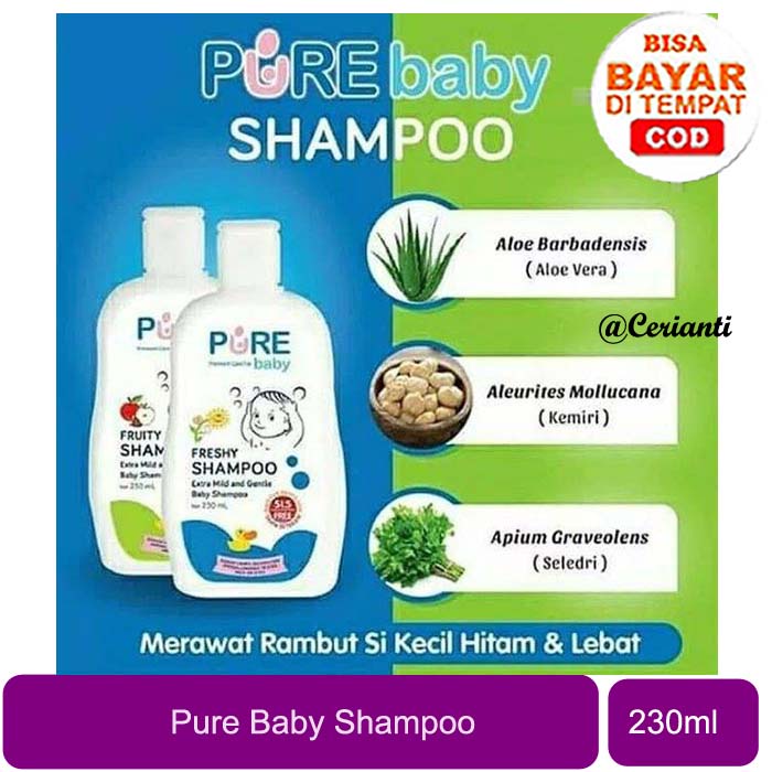 Pure Baby Bath Wash Shampoo Freshy 230ml Pure Baby_Cerianti