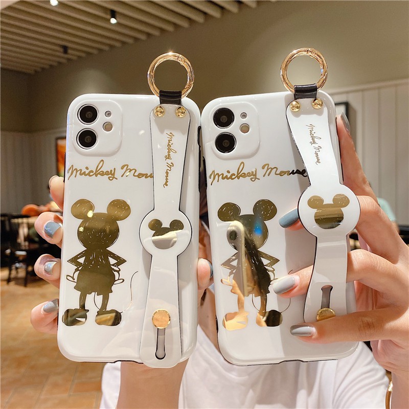 WristBand Stand Mickey Back Electroplated Phone Case iPhone 11 Pro Max