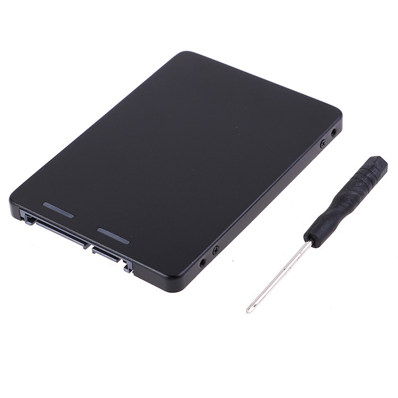 (Ele) Case Adapter Konverter Msata Ssd Ke Sata 2.5 &quot;Bahan Metal Warna Putih