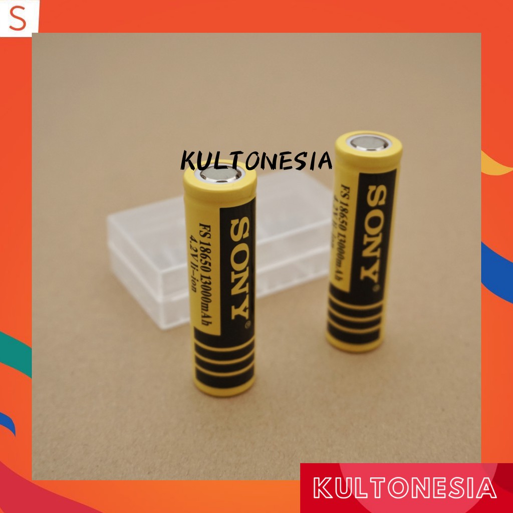 2pcs Baterai cas 18650 SONY 13000 mAh BATERAI VAPE, SENTER DLL