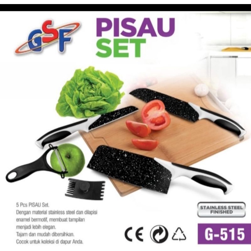 PISAU SET HITAM/PISAU SET BATU MAIFAN