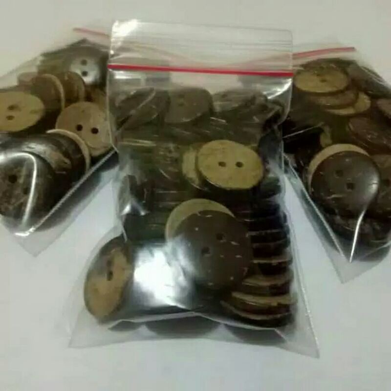 COD Isi 100 - 144 pcs Diameter 15 mm - Kancing Baju Gepeng Batok - Kancing Batok 15 mm