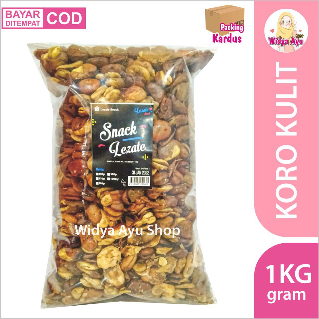 

Kacang Koro Kulit 1KG Gurih Asin / Kacang Kiloan Murah / Kacang Koro Kupas Kacang Bali Kiloan