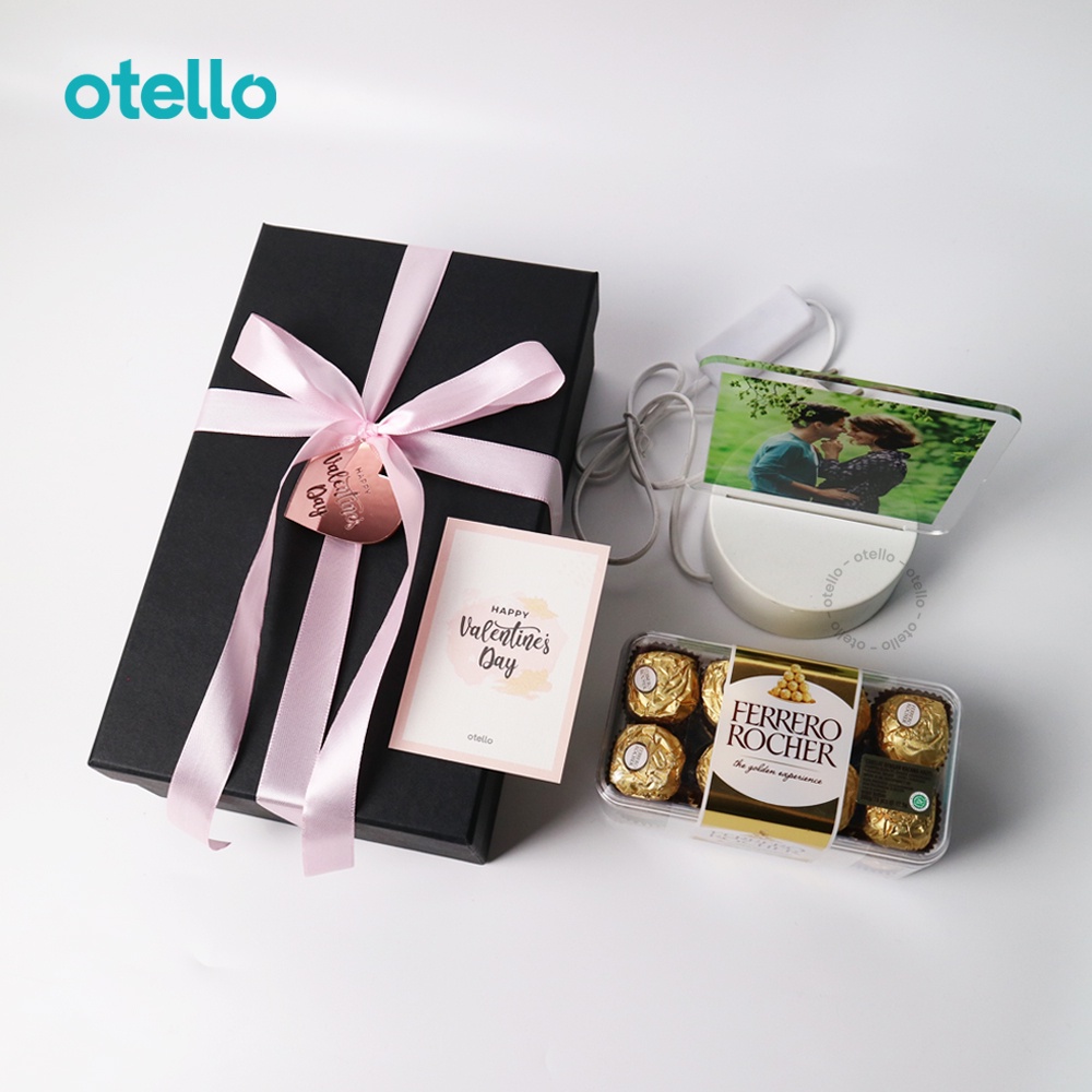 LOVE Hadiah Valentine Gift Set Kado Custom Unik Pacar Cokelat Ferrero Rocher Parcel Romantis