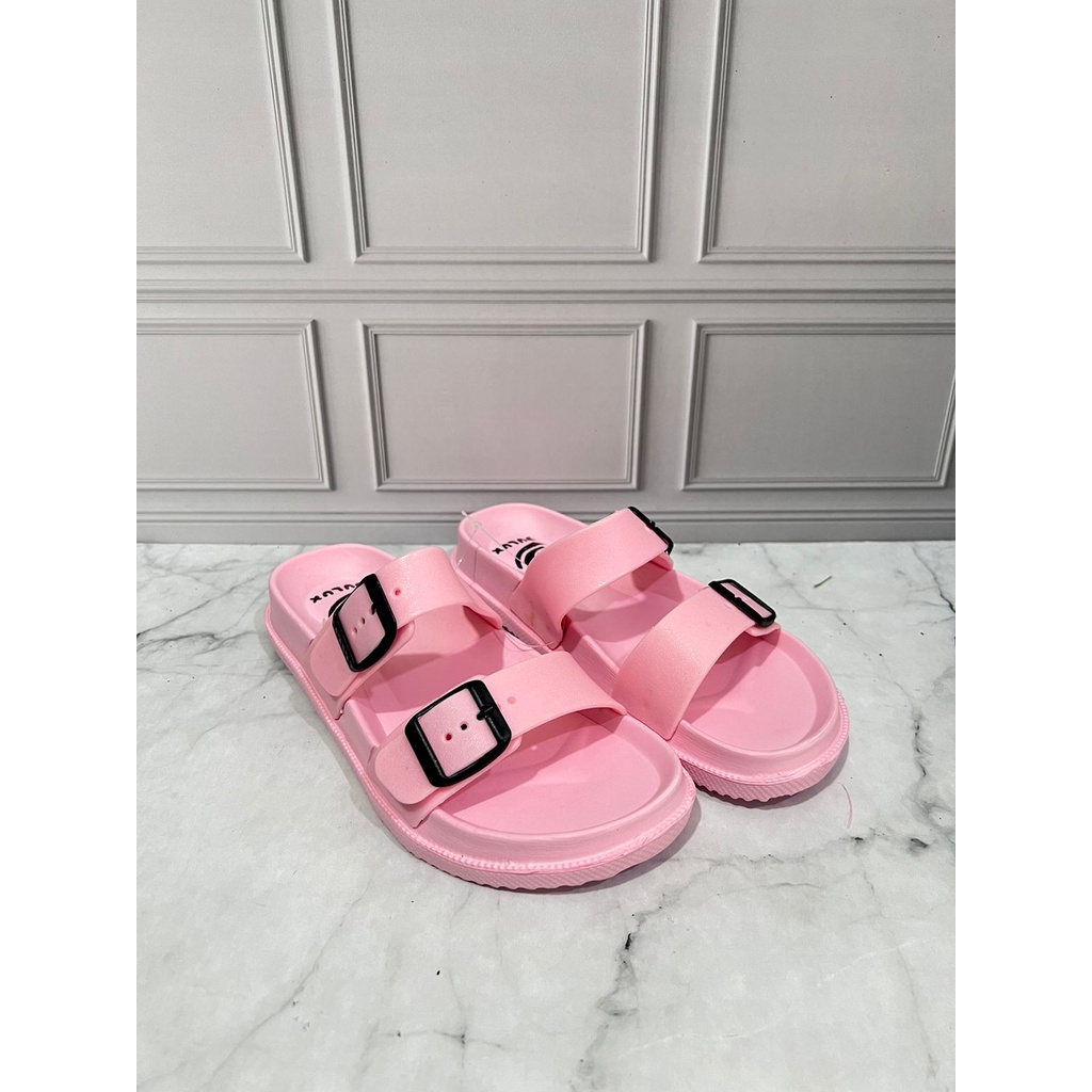 DX-263B-NW Sandal Selop Karet Wanita Tali Dua / Sandal Karet Dewasa Remaja Merek Dulux Ukuran 36-40