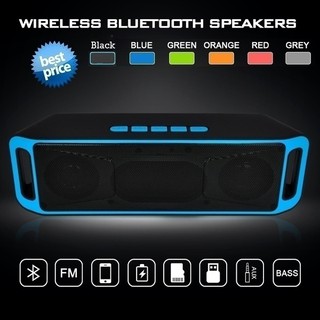 Speaker Bluetooth SC208 Mini Wireless Stereo Music Megabass Bahan DOVE Support TF/U