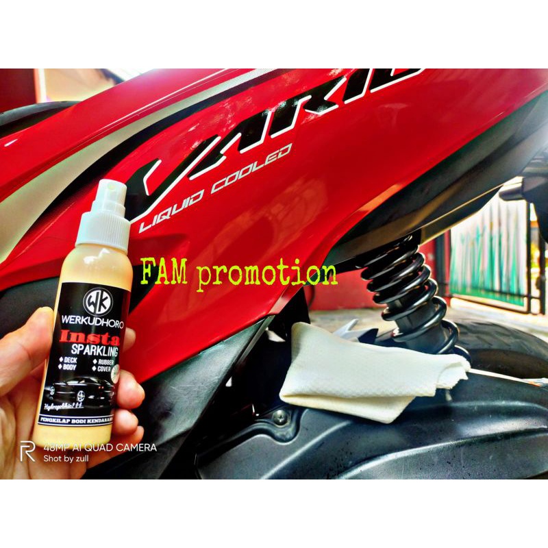 pengkilap body motor mobil / insta sparkling /kilau seperti kaca