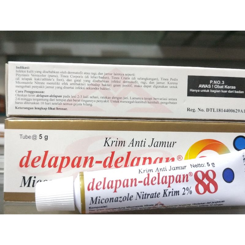 KRIM anti jamur delapan - delapan 5gr miconazole