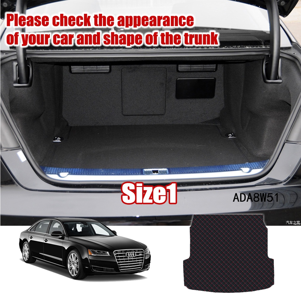 Matras Bagasi Mobil Bahan Kulit Untuk Audi A8 D4 4H 2011 2012 2013 2014 2015-2017 A8L S8
