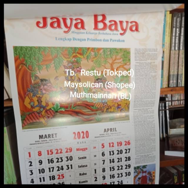 Kalender Jawa Jayabaya 2020