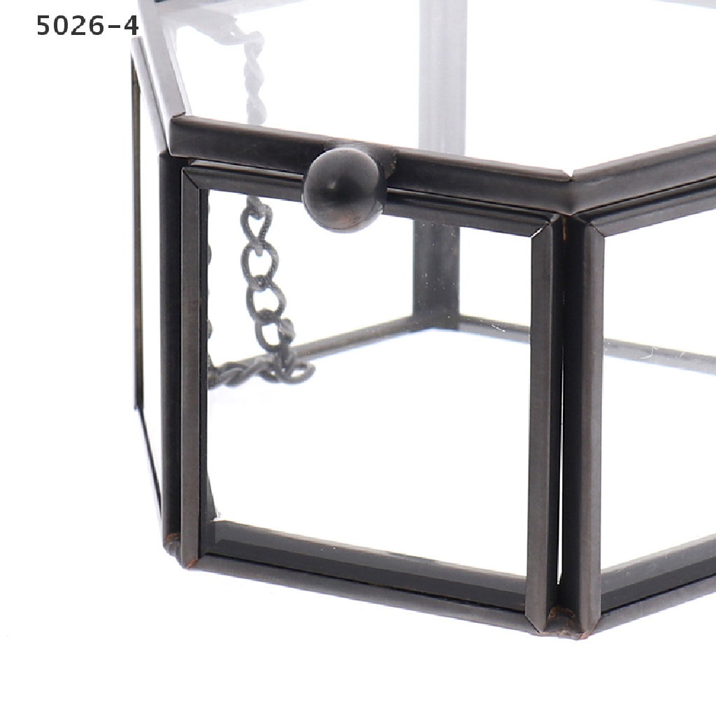 5026-4 Geometrical Glass Jewelry Box Jewelry Organize Holder Ring Box Jewelry Storage 5026-4