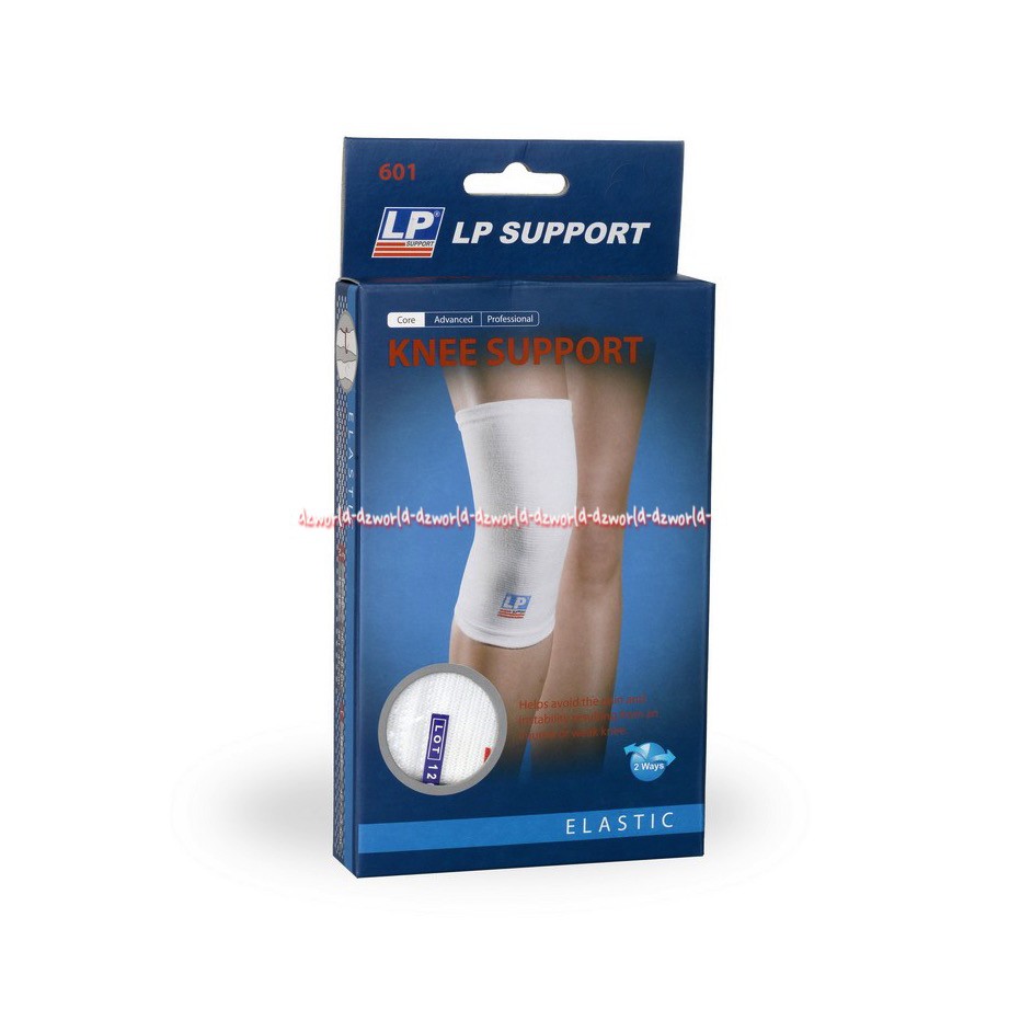 LP Support 601 Knee Support Alat Untuk Menyangga Lutut Cedera Terluka Warna Putih Lp Suport Deker Lutut Decker Bahan Kaus Kaos Lpsupport