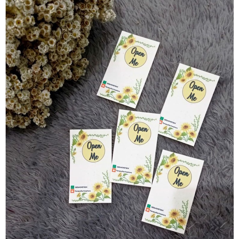 

(min.order ditoko ini 10.000) (BACA DESKRIPSI) MINIMAL ORDER 10PCS Sticker segel box/Label box/souvenir/sovenir/box hampers