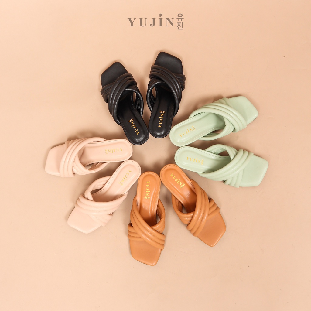 YUJIN Sandal Heels Wanita Harumi Korean Style Sandals