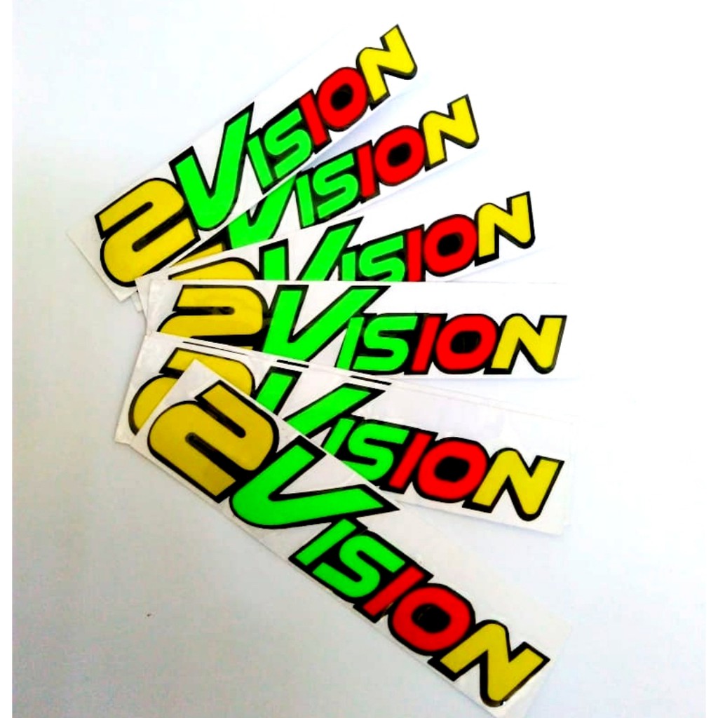 Stiker Helm Kyt 2 Vision Stiker Cutting Stiker 2 Vision