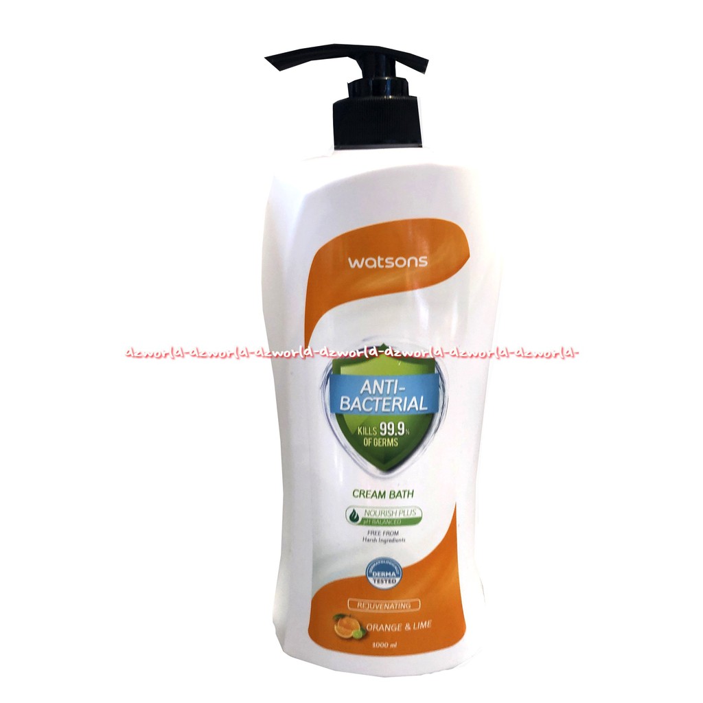 Watsons Anti Bacterial Cream Bath Pine 1L Sabun Mandi Watson Anti Bakteri Membunuh Kuman