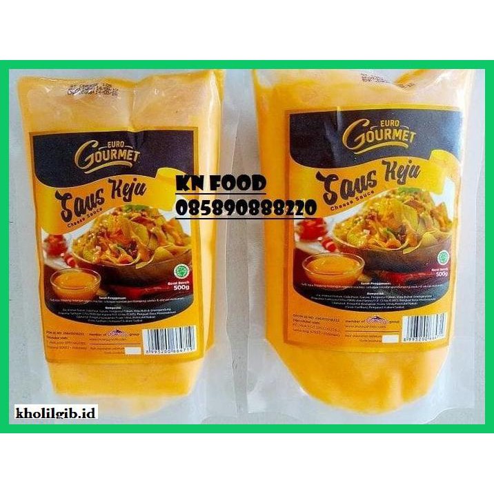 

gnidderdsaus- saus keju euro gourmet - cheese sauce by cimory 500 gram -asliiiiii.