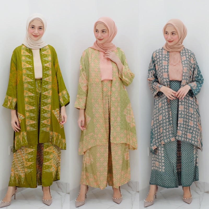 Celana Kulot Set Arumi Basic Outer Batik by SARAH THE LABEL/ Outer Batik Viscose