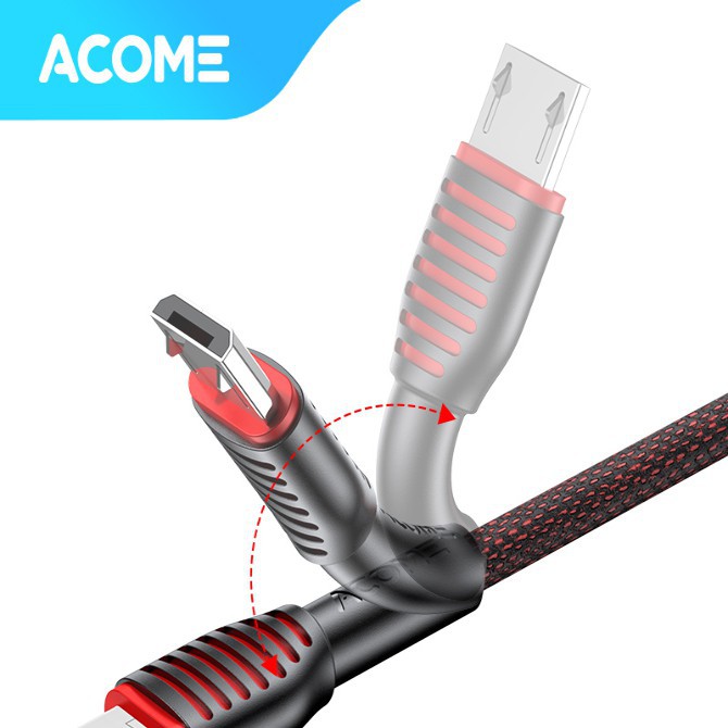 KABEL DATA MICRO USB ACOME FAST CHARGING ASM-010 GARANSI RESMI