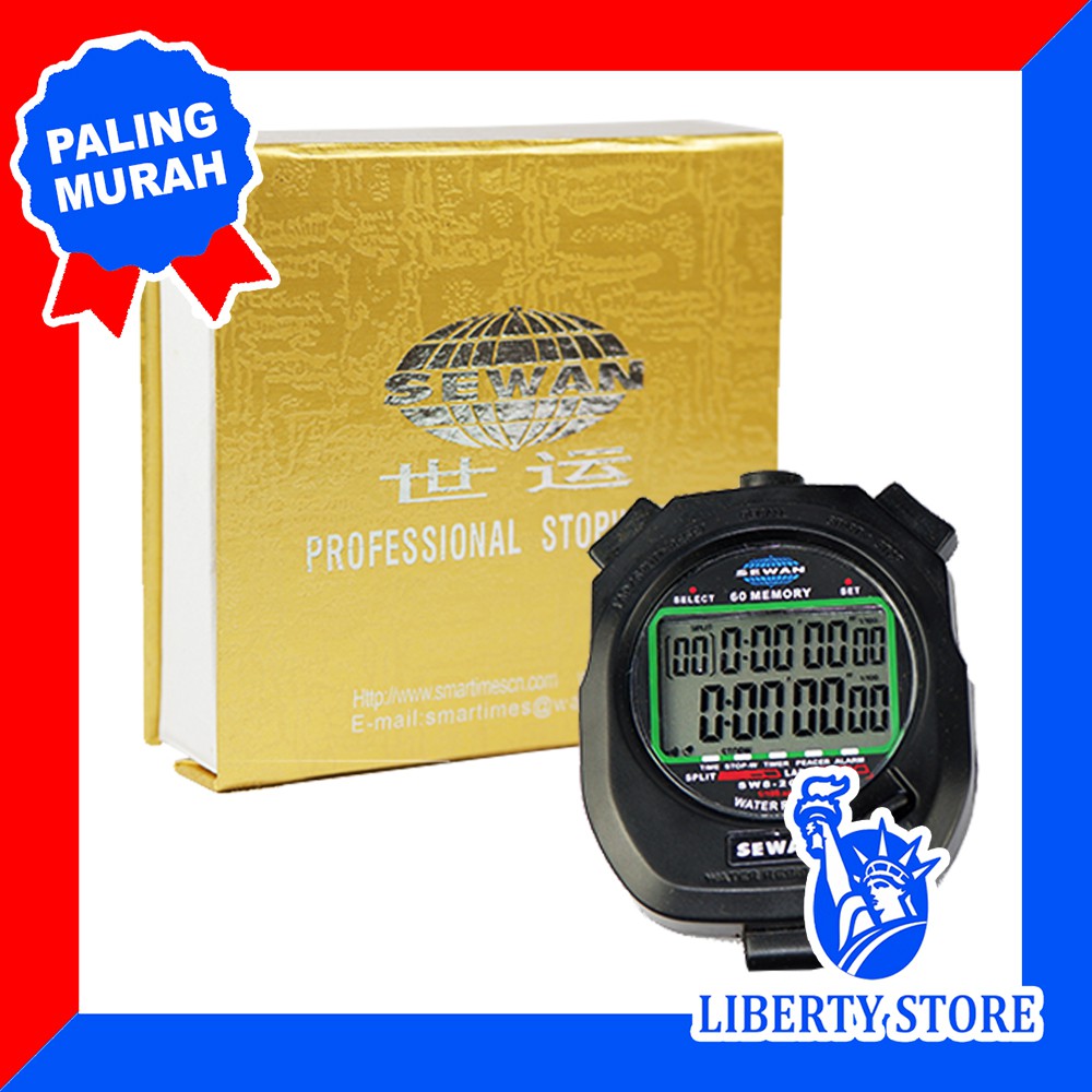 Stopwatch Olahraga Genggam Original SEWAN 60 Memori