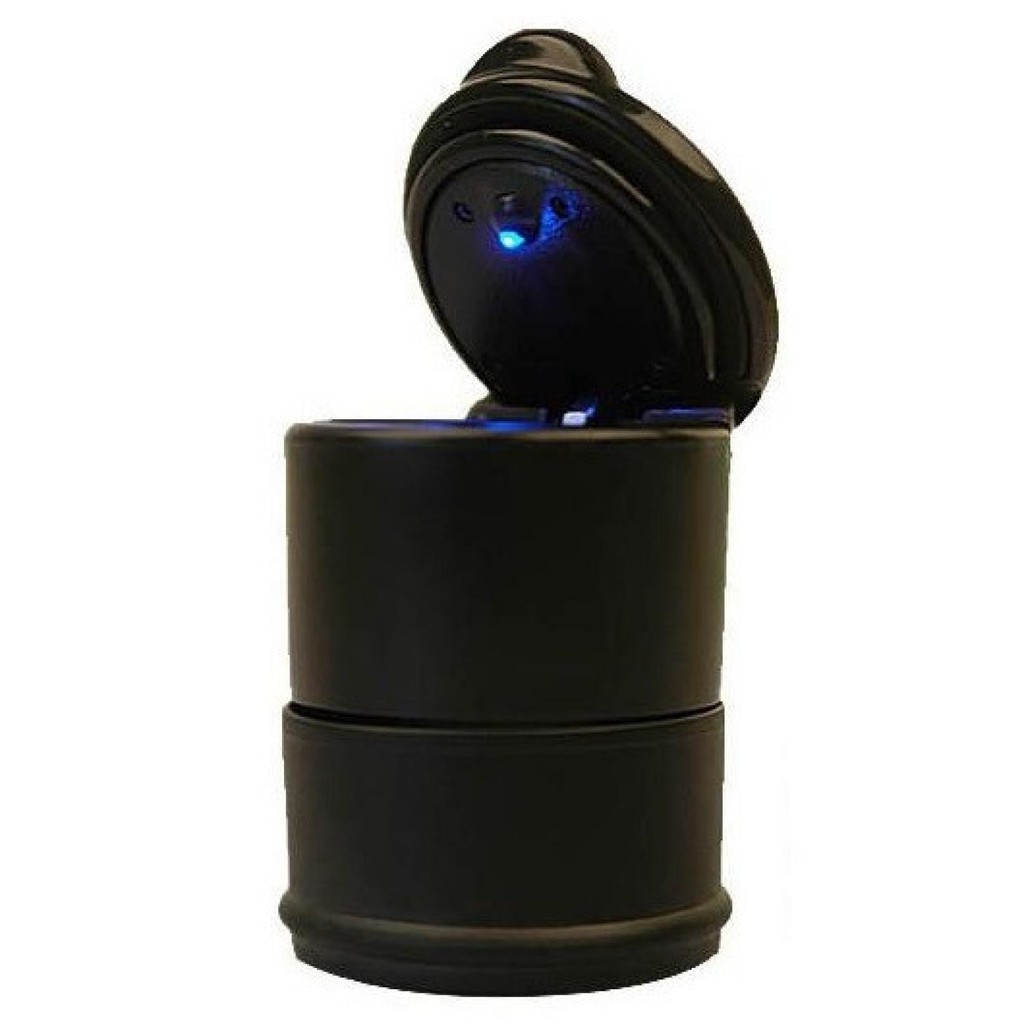 sell Noctilucent ABS Car Ashtray with LED Light Model A - 4S - Hitam